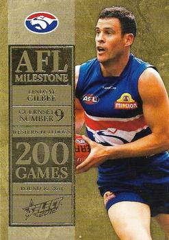 2012 Select AFL Champions - Milestone Game Foils #MG74 Lindsay Gilbee Front